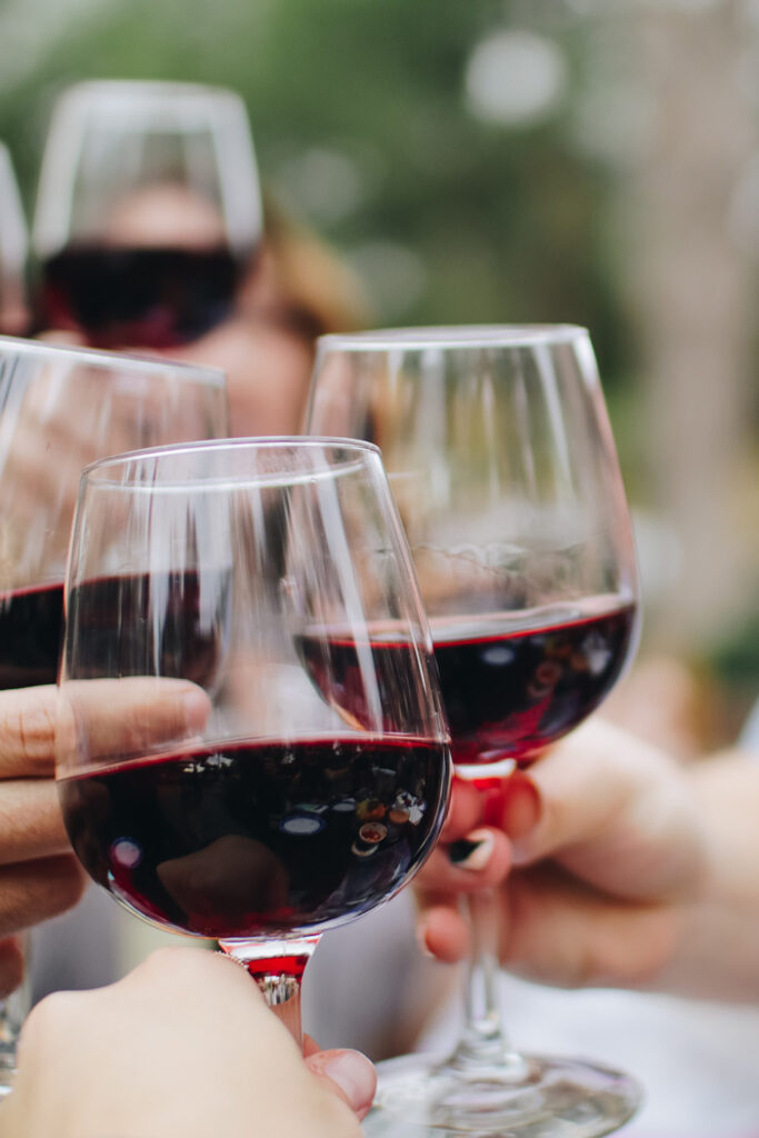dégustation de vin rouge