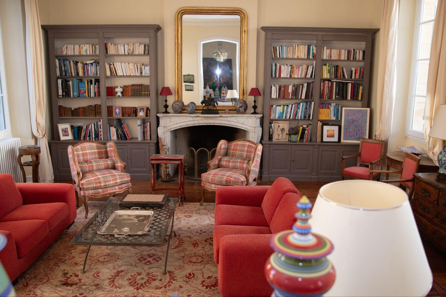 grand salon meuble epoque chateau gigault